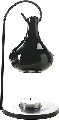 Caldero colgante Quemador de aceite de cerámica para Halloween, calentador de cera para derretimiento, quemador de aceite esencial, difusor de