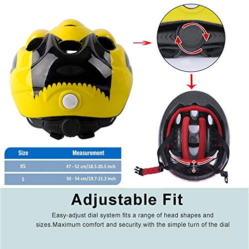 Atphfety Kids Toddler Bike Helmet,Adjustable Boys Girl Helmets From Baby To Children(Age 1-8),Multi Sports For Bicycle Skate Scooter With Led Light #TOP5
