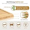 Bamboo Cutting Board Set of 3, Durable Wooden Chopping Boards with Distinctive Stand & Juice Grooves, Ideal for Meat, Vegetables, Fruit, Charcuterie Prep & Serving, Kitchen Gifts for Mom, Natural #1