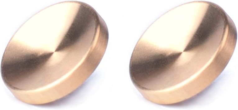 VKO Golden Metal Soft Shutter Release Button,Delicate Camera Shutter Button 11mm Concave Surface2 Pack