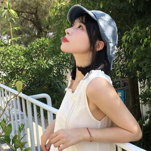Gorra Newsboy de mezclilla para mujer verano miniatura 4