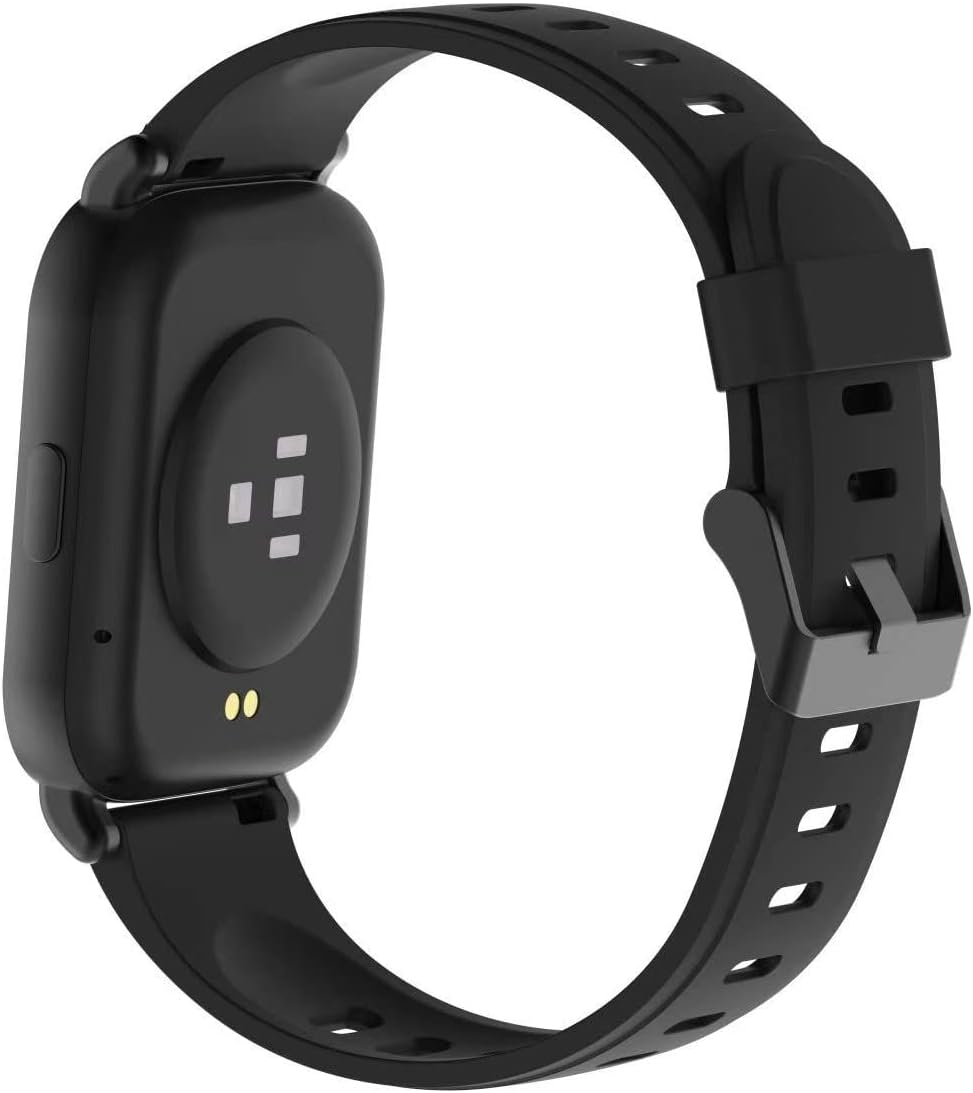 Rear view of the 3Plus Vibe Pro Watch showing heart rate and blood oxygen sensors.