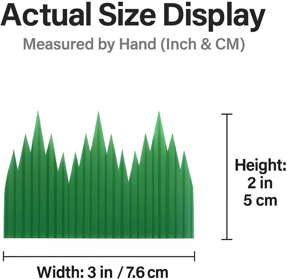 Green Sushi Grass Divider – Plastic Baran for Sushi & Bento, Food Separator Decoration, Restaurant & Takeout Use, 3 x 2 Inch（4000pcs）