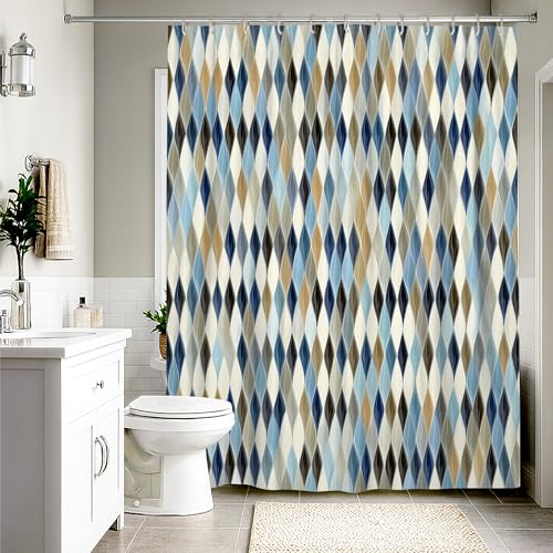 Rideau de douche polyester imperméable anti-éclaboussures 183 x 243 cm