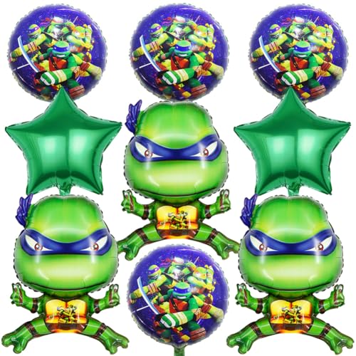 MEZHEN Ballon en Aluminium Turtle Anniversaire Décoration Animaux Ballons Foil Décoration de Fête Turtle Baby Shower Enfants