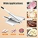 Manual Meat Bone Cutter Stainless Steel Rib Slicer Heavy Duty Bone Cutting Machine with a Food Spatula and Serrated Blade for Beef Lamb Fish Dried Meat, All-steel Handle