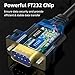 OIKWAN USB to RS232, USB Serial Adapter with FTDI Chipset,USB 2.0 to Male DB9 Serial Cable for Windows 11,10, 8, 7, Vista, XP, 2000, Linux and Mac OS(6ft)…