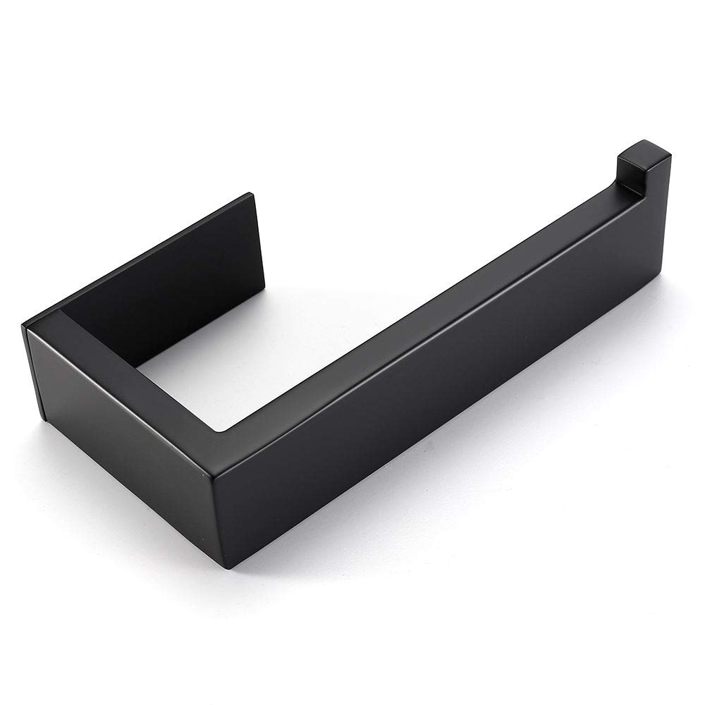 Porta Carta Igienica Adesivo Sayayo Nero - Acciaio Inox 304 Senza Foratura, Per Bagno E Cucina - Foto 9