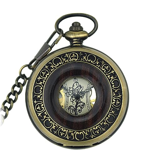 Reloj de bolsillo mecánico manual vintage con tapa abatible clásica