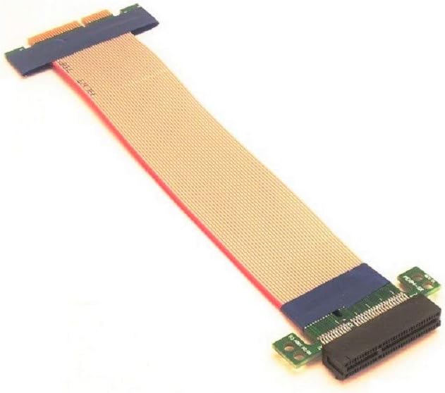Micro SATA Cables PCI-E Express 4X Riser Card with Flexible Cable