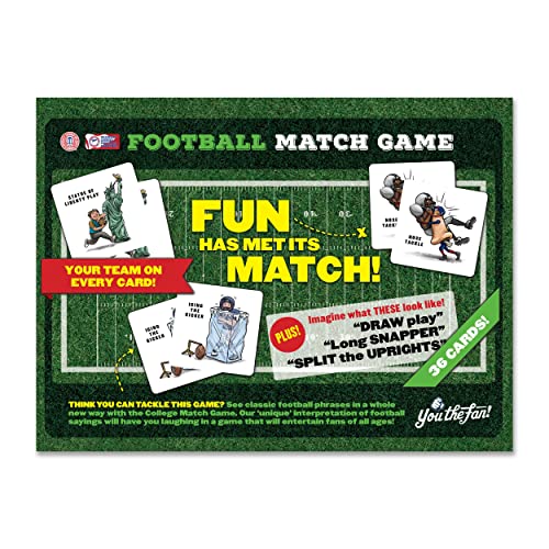 Image of YouTheFan NCAA Officially-Licensed Memory Match Game - Humorous, Team-Specific, Original Hand-Drawn Artwork, Fun for the Whole Family, for Fans Young and Old