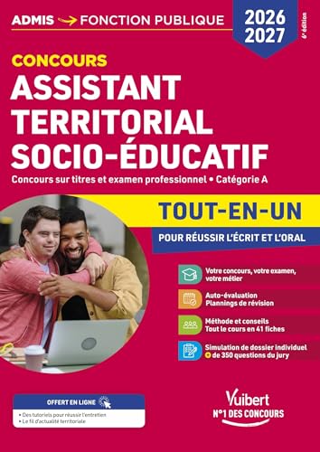 Concours Assistant territorial socio-éducatif 2026-2027 - Tout-en-un: Externe et interne - Catégorie A
