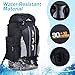 Pastoralist Camping Backpack, 100L Tear and Water-Resistant Hiking Backpack, Multi-Pocket Camping Rucksack with Zipper, Camping Bag for Men and Women Travel Outdoor, Hiking Backpack