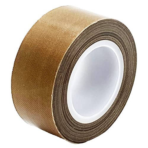 HATUSOKU フッ素樹脂粘着テープ テフロン しっかり厚め 耐熱テープ 絶縁テープ 耐薬品 滑る PTFE (長さ10ｍ, 1個, 25mm幅) - HATUSOKU - 商品画像