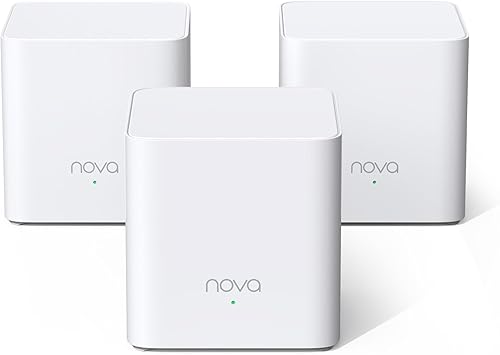 Tenda AX1500 Mesh WiFi 6 System Nova MX3 - Cubre hasta 3500 pies cuadrados - Sistema de malla WiFi 6 para todo el hogar - Router de malla Gigabit