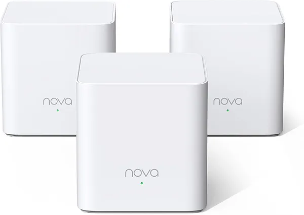 Tenda AX1500 Mesh WiFi 6 System Nova MX3 - Covers up to 3500 sq.ft - Whole Home WiFi 6 Mesh System - Gigabit Mesh Router for 80 Devices - Dual-Band Mesh Network - Replaces Wireless Router - 3-Pack