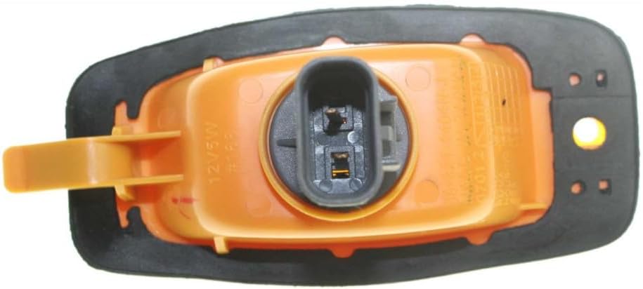 Carlights360 For Hyundai Santa Fe 2001 02 03 04 2005 Side Marker Light Driver And Passenger Side | Pair | Front | Plastic | Amber Lens | With Bulbs | Replacement For HY2550107 | 92303-26010