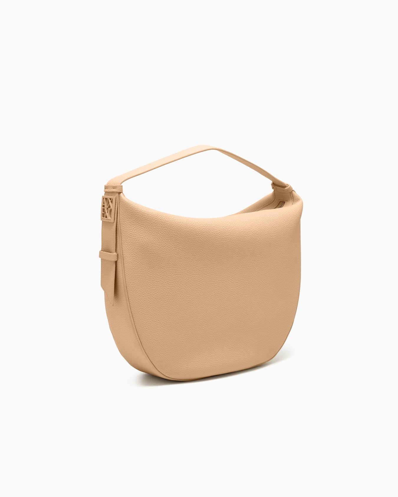 Armani Exchange Women's Susy Soft, Sustainable, On Tone Logo Hobo Bag, Candied Ginger