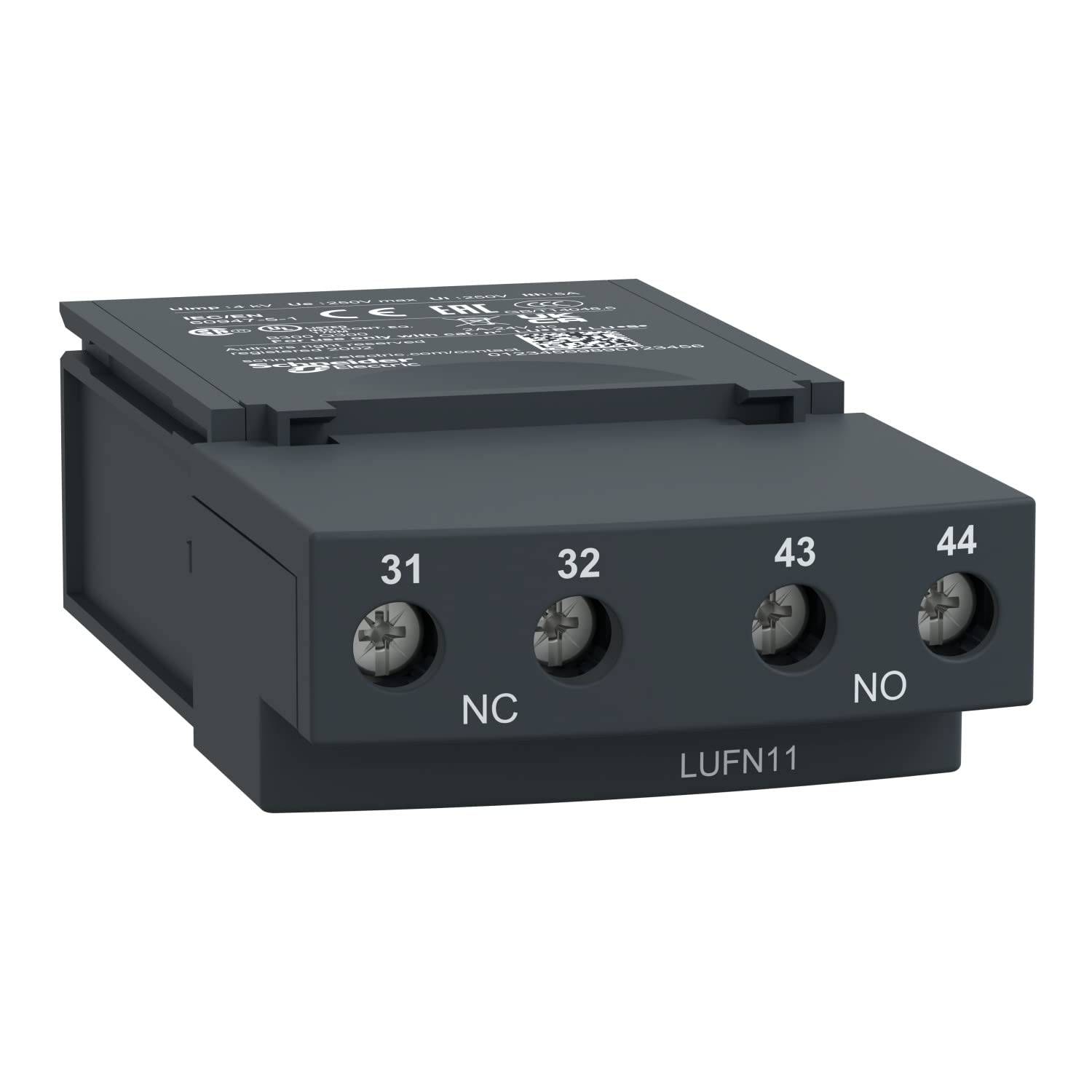 Schneider Electric, TeSys U, Auxiliary contacts LUF - 1NO + 1NC, LUFN11