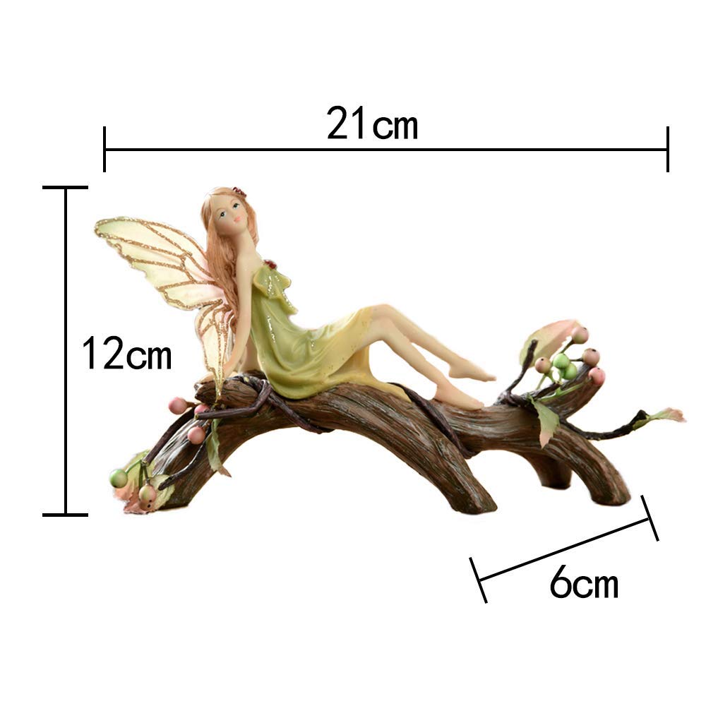 Koliyn Waldengel-Harz-Ornament-Elf-Set, Heimdekoration, kreatives Geschenk, im europäischen Stil, Heimdekoration, Neuheit, Geschenk