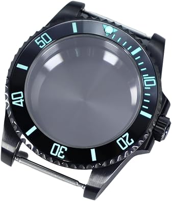 Black PVD Diver 40mm Watch Case Ceramic Luminous Bezel for NH35/34 NH36/38 Miyota8215 ETA2824 Movement for 28.5mm Dial Watch
