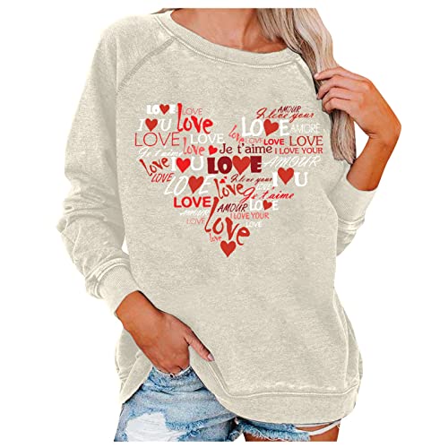 Gianthong Valentine Gift Students Surprise Valentines Day Ideas For Her And The Valentine V Neck Sweatshirts For Ladies Dress For Valentines Day Valentines Present Ideas Be My Valentine Gift Beige #TOP1
