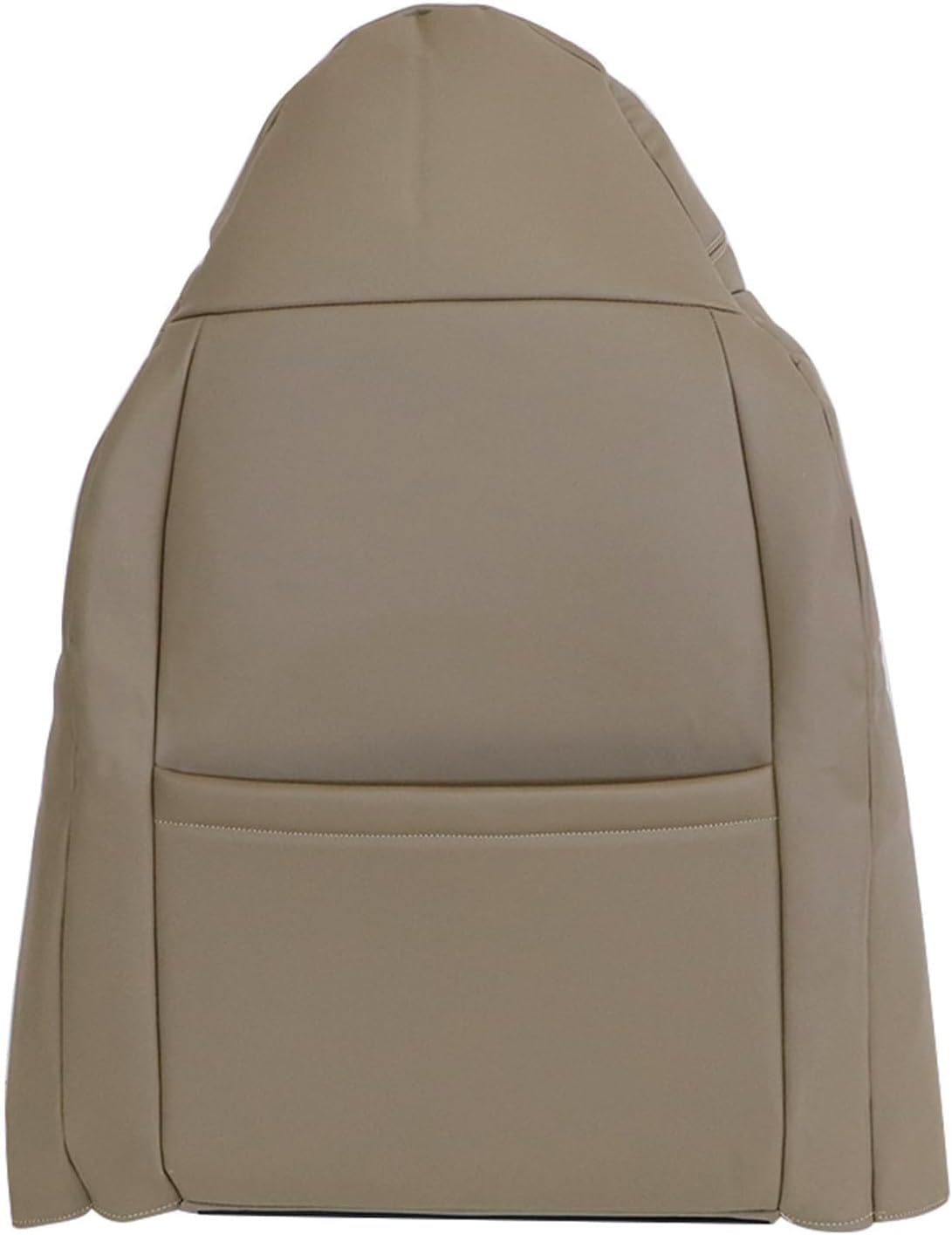 NLQR Driver and Passenger Bottom & Top Lean Back Replacement Seat Covers & 2pcs Seat Armrest Covers Tan Compatible with Ford F250 F350 F450 F550 Lariat XLT XL Super Duty 1999 2000