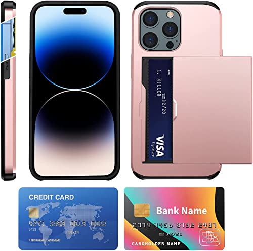 Capa Carteira com Porta Cartão Embutido para guardar Cartões de Crédito Para o iPhone 14 Pro Max (Te