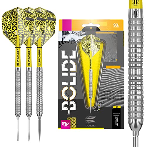 Target Darts Bolide 04 25G 90% volfram schweizisk spets stålspets dartset, gul