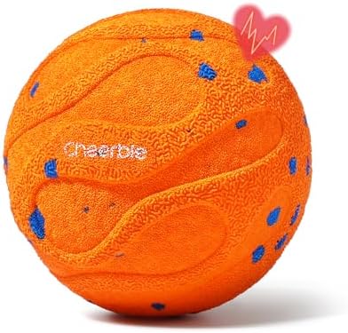 Cheerble Wicked Ball AIR Neo, Hundeball mit Beruhigungsmodus, Orange | Hundespielzeug ball mit 3 modi, gegen Trennungsangst,IPX7 wasserdicht, E-TPU, 112 g, für kleine und mittelgro