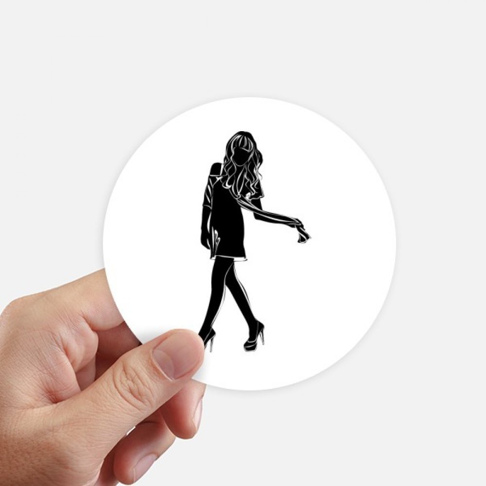 Autocollants de qualité supérieure 10cm avec silhouettes féminines pour décoration murale