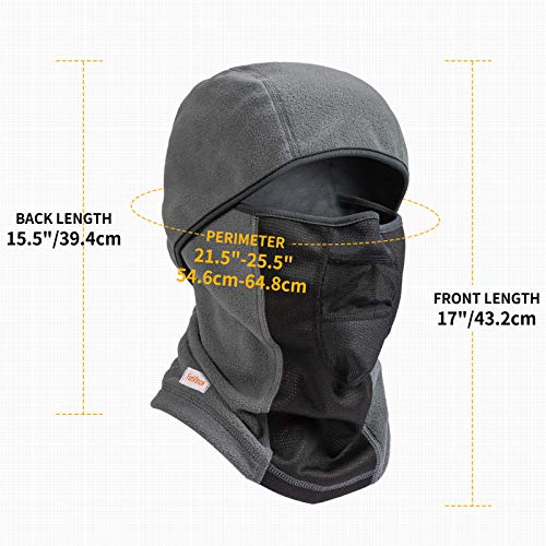 Balaclava Winter Ski Face Mask Cycling Men Gray