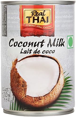 Real THAI Original Thai Cuisine Coconut Milk Lite, 13.5 fl oz ℮ 400 ml