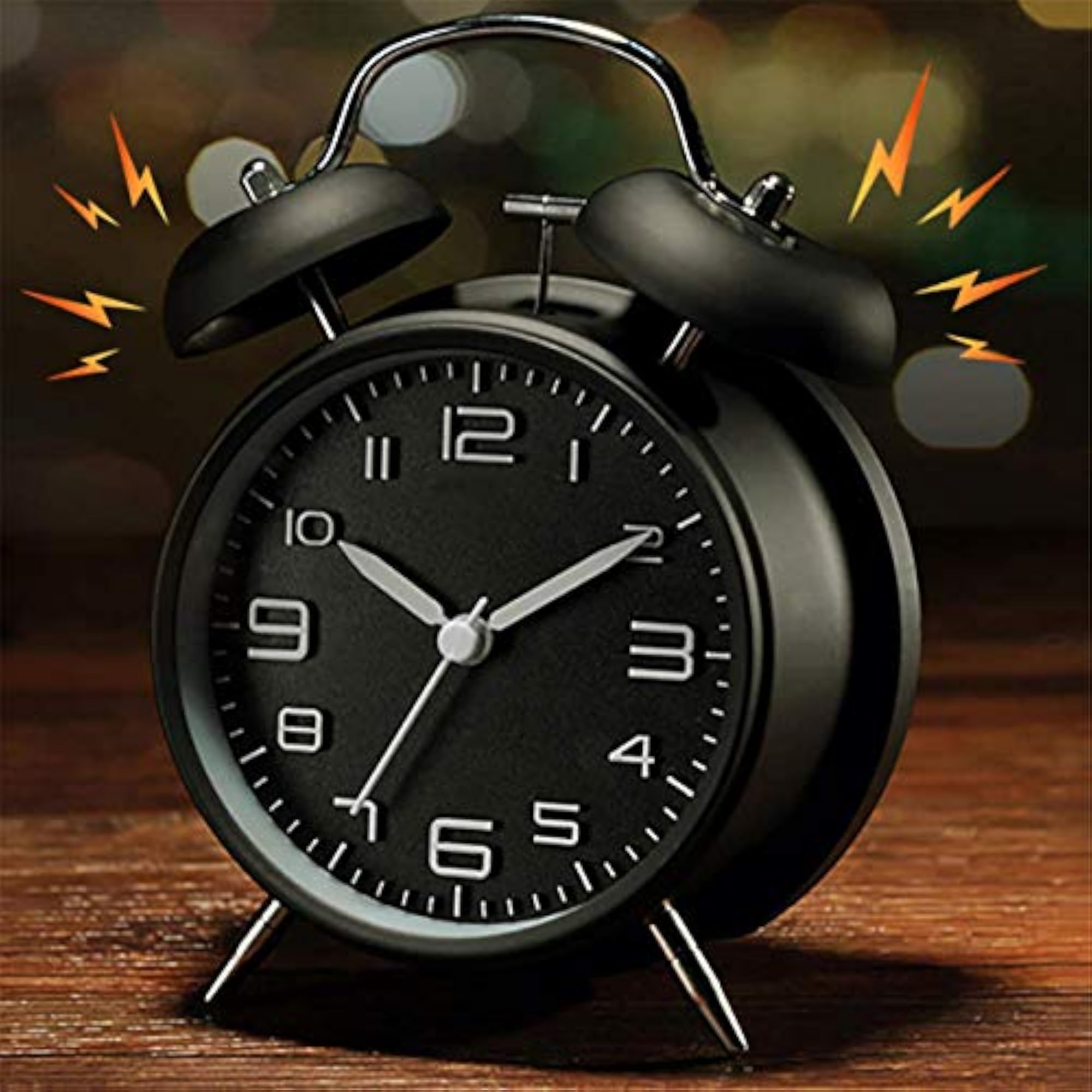 Classical Twin Bell Alarm Clock for Bedroom with Backlight