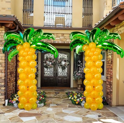 Ballons tropicaux pour décoration d'anniversaire et thèmes exotiques DIY