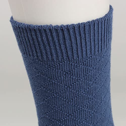 Cotton Day Kids Boys Blue Gray Crew Casual Dress School Socks 6-8 Years Size 8 thumb #4