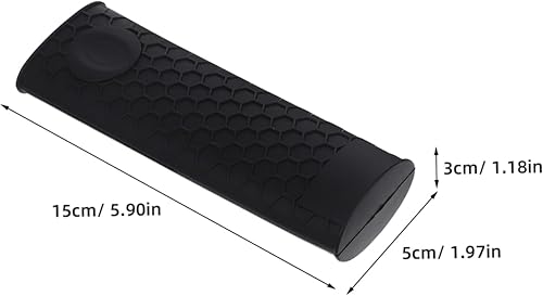 Miniatura 2 de CALLARON 4 fundas para mango de olla, cubierta de mango de hierro fundido, funda de silicona para mango de olla de silicona, soporte de mango