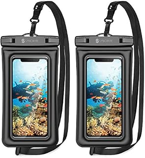Syncwire Waterproof Phone Pouch, 2-Pack IPX8 Universal Waterproof Case Underwater Dry Bag Compatible with iPhone 14 13 12 Pro Max SE2 11 Pro XR X 8 7 6s Plus Galaxy S23 Ultra Google Pixel Up to 7"