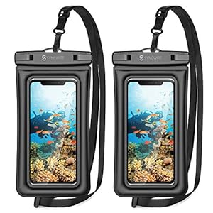 Syncwire Waterproof Phone Pouch, 2 Pack IPX8 Universal Waterproof Case Underwater Dry Bag Compatible with iPhone 13 12 Pro Max SE2 11 Pro XR X 8 7 6s Plus Galaxy S21 S10 Note 10 Google Pixel Up to 7″