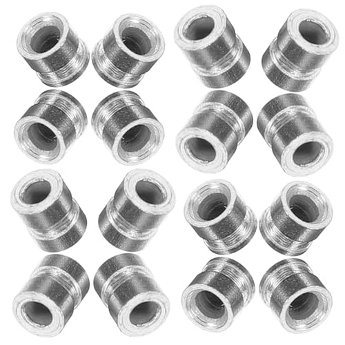 ibasenice - ibasenice 20pcs Silver Guitar Bridge Pins Beads Metal String Beads for Acoustic Folk Guitar Accessories Compatible String Tools