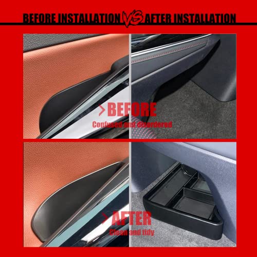 Zzdmdm Vw Id.4 Center Console Organizer Door Side Storage Box Compatible With Vw Id.4 2023 2022 2021 Storage Box, Center Console Tray,Upgrades Insert Armrest #TOP2