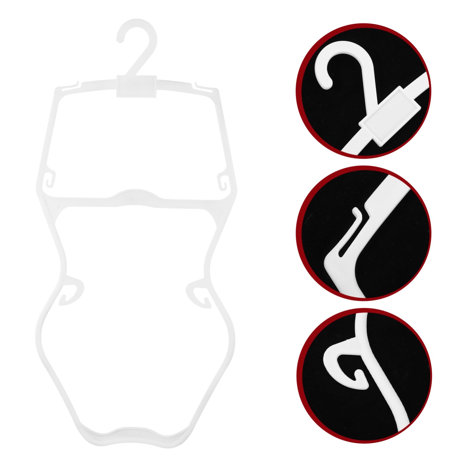 Ciieeo Perchas Infantiles de Plástico para Ropa de Niños 5piezas Diseño Antideslizante y Ahorro de Espacio Ideales para Decoracion Verano en Armarios