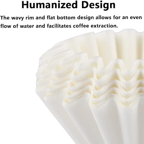 Miniatura 8 de 50 filtros de café desechables para Black & Decker, serie DGB-600, Bonavita, Hamilton Beach Cafeteras 8-10 tazas resistentes al calor, color blanco