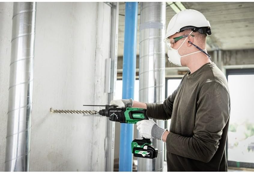 HiKOKI Cordless Rotary Hammer SDS-Plus DH36DPEJ3Z 36 V Brushless 3-Mode 3.2 J SDS-Plus Rotary Hammer with User Vibration Protection (UVP) for Drilling into Concrete up to 28 mm