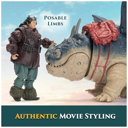 Miniatura 4 de Dreamworks Dragons - Pack Figura Dragón y Vikingo: Gronkel y Patapez de Cómo Entrenar a Tu Dragón - Figuras de Acción Articuladas - Juguetes Niños 4 Años + - Regalo Niño 4 Años +