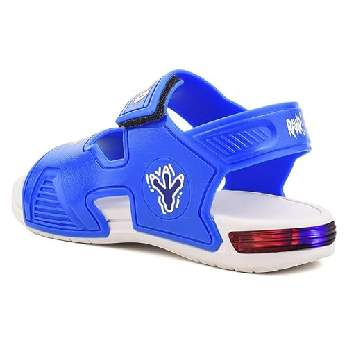 Sandalia Infantil De Led Meninos Dinossauro Papete Verão LIGHT Cor:Azul;Tamanho:28-29;Gênero:Meninos