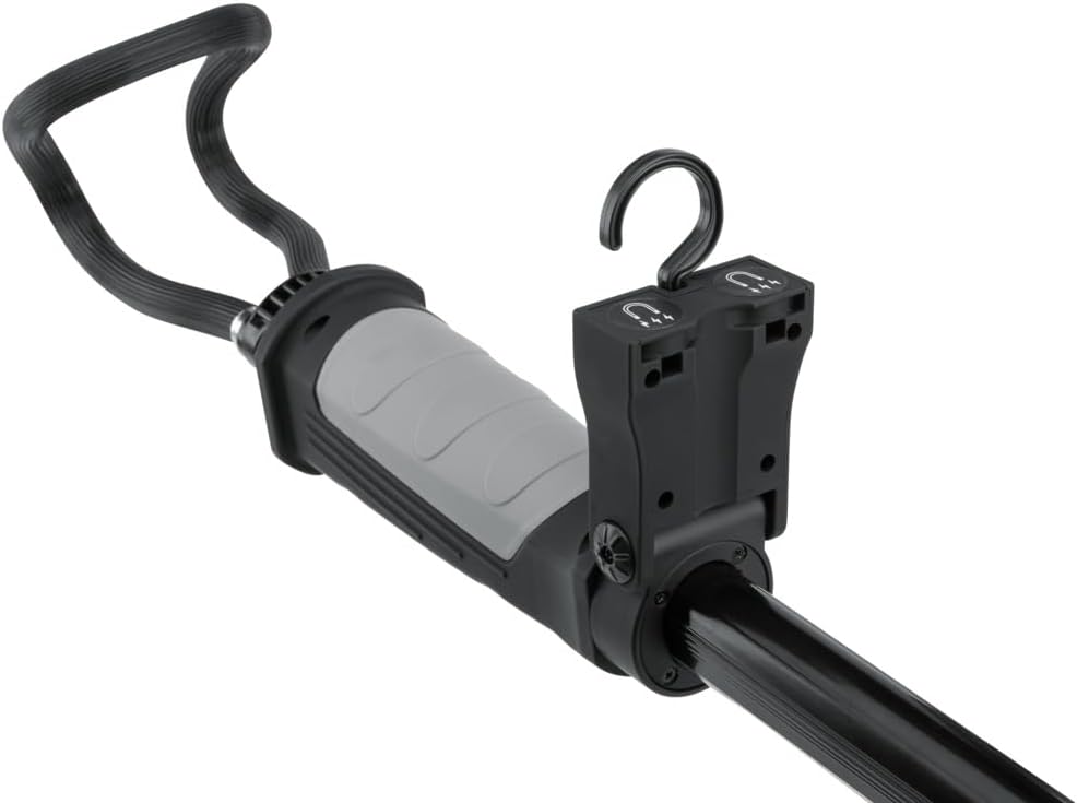 Hella VALUEFIT UBL1000 Rechargeable Bonnet Work Light, 1000 Lumen LED, 4000 mAh Battery, Extendable 120–200 cm, Magnetic Mount & Hooks