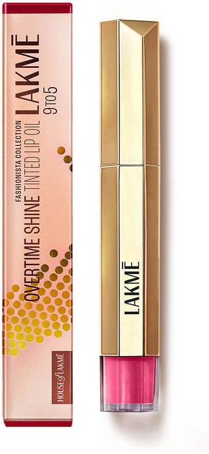 Lakme 9to5 Overtime Shine Tinted Lip Oil - Berry Bling 5.3ml