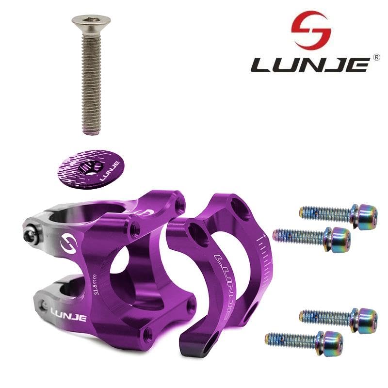 Compatible avec Potence Trottinette Électrique pour guidon Ø31,8 mm EWPM-003 Violet-Gris