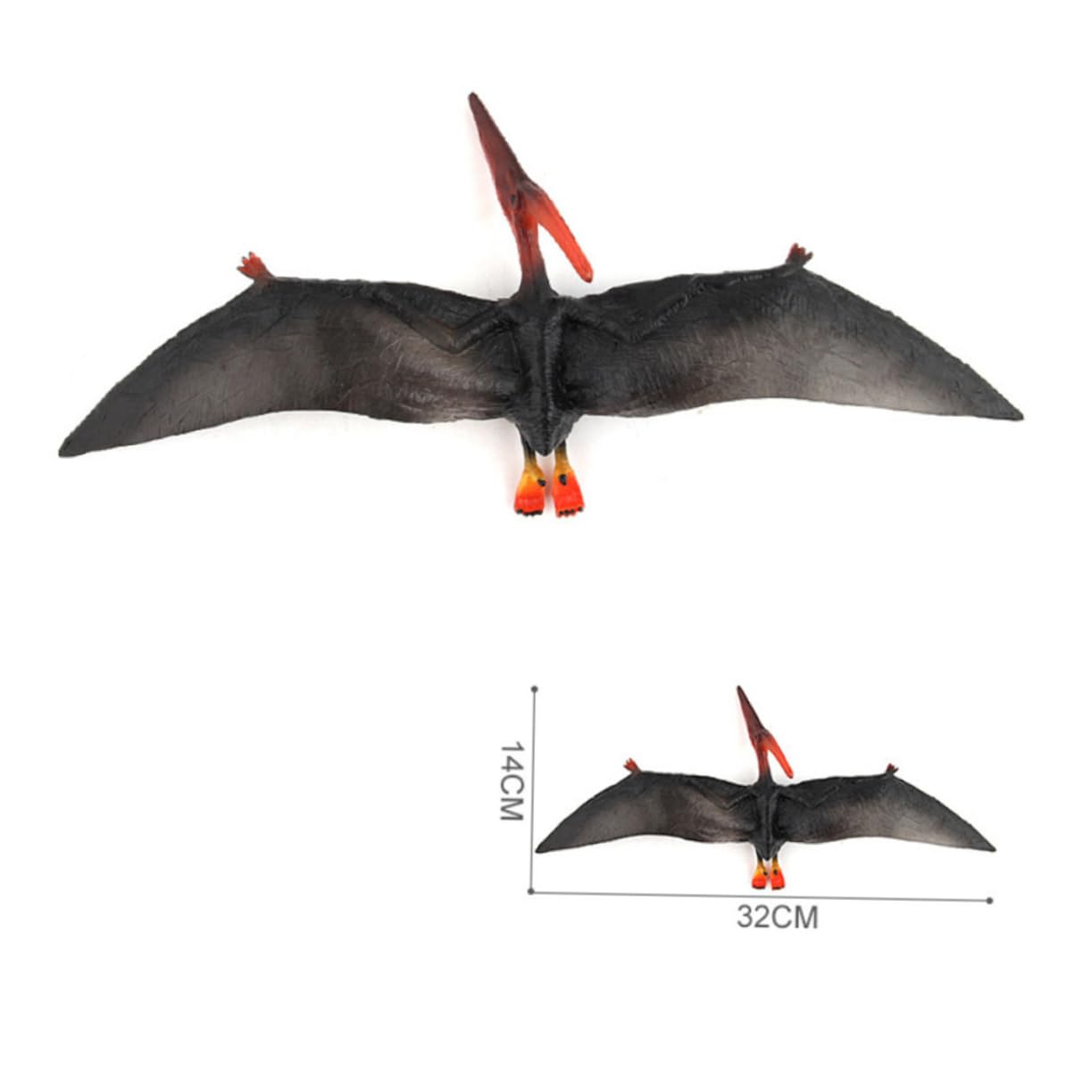 TOYANDONA 3 Pezzi Modello Di Dinosauro Giocattoli Modello Di Pterosauro Di Bambini Giocattolo Figure Di Dinosauri Giocattolo Di Pterosauro